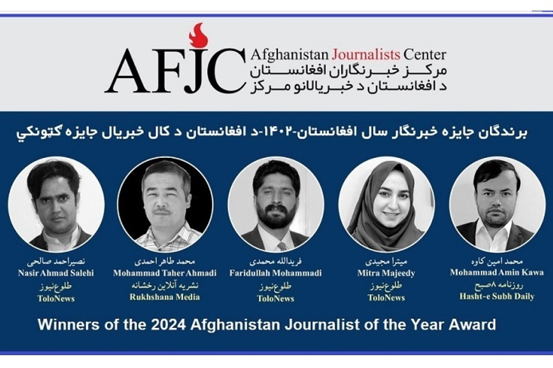 AFJC Announces 2024 Afghanistan Journalist of the Year Award Winners